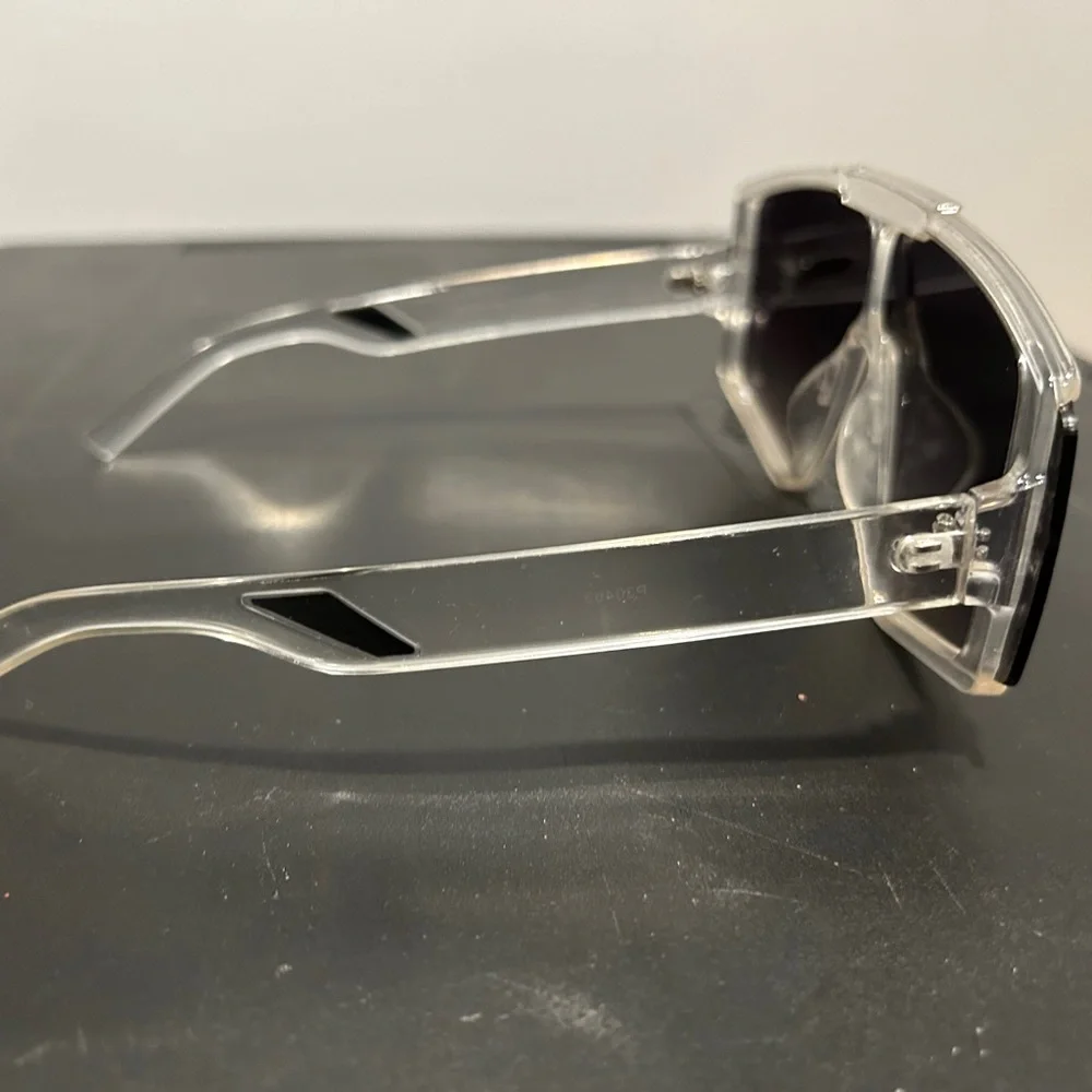 Stylish Black and Silver Wearable Tech Glasses